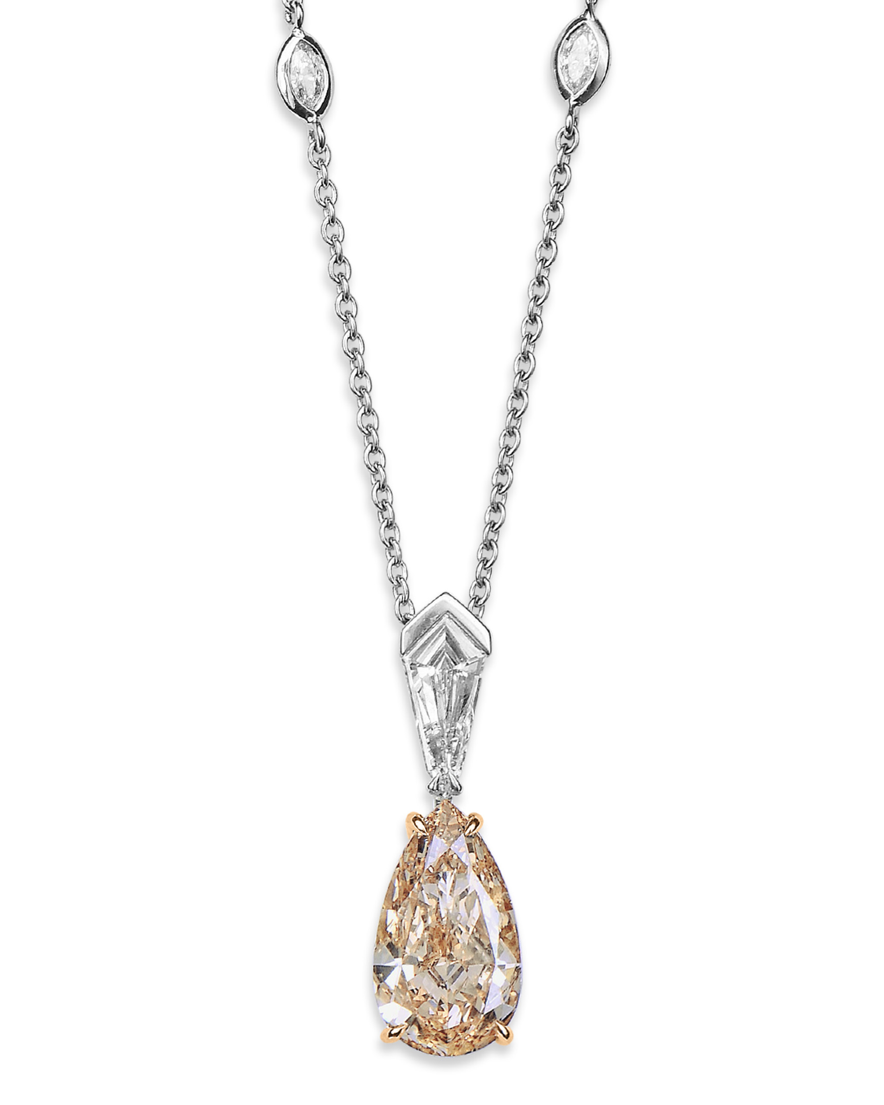 Fancy Orange Diamond Pendant