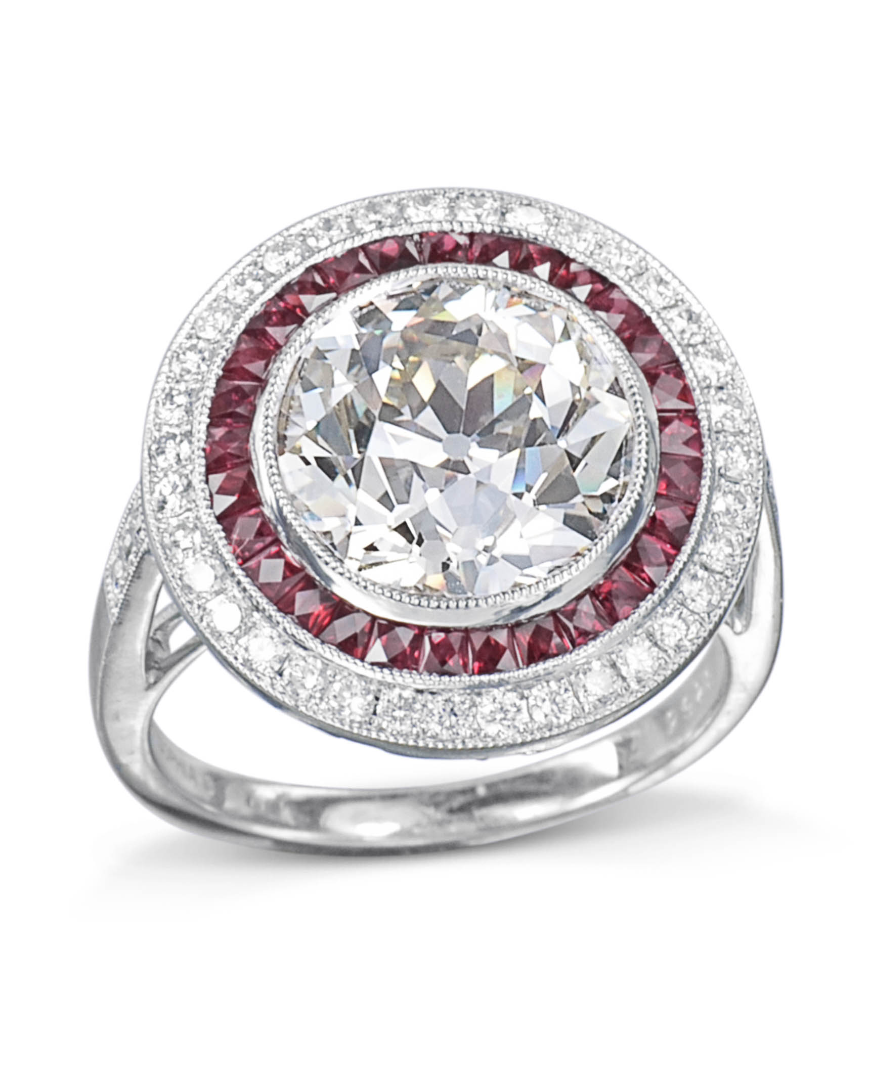 Old European Cut Diamond Art Deco Ring