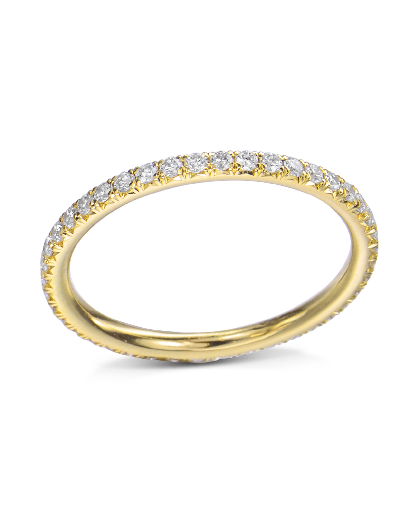 Yellow Gold French-Set Eternity Band
